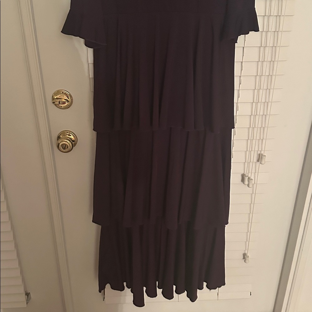 Dainty Jewells Purple Tiered Long Sleeve Maxi Dress - Picture 3 of 5